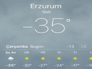 Kar durdu, soğuk vurdu: Erzurum eksi 35...