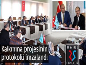 Kalkınma projesinin protokolü imzalandı