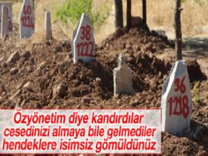 56 PKK'lı teröristin cenazesi sessiz sedasız gömüldü