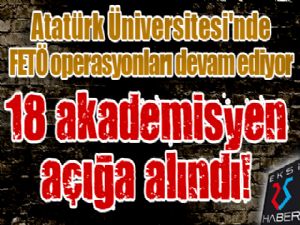 Atatürk Üniversitesi'nde SON DAKİKA! Tam 18 akademisyen...