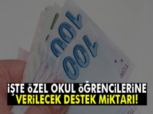 Özel okul öğrencilerine verilecek destek miktarı açıklandı