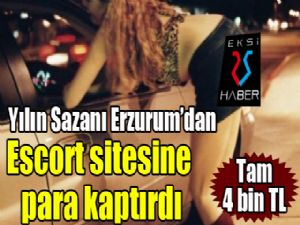 Escort sitesine 4 bin TL kaptırdı...