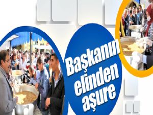 Palandöken Belediyesi vatandaşlara aşure dağıttı