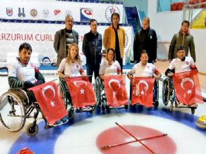 Curling Federasyonundan engelli curling takımına destek