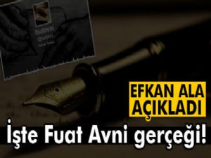 Efkan Ala'dan Fuat Avni açıklaması