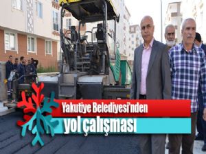 Yakutiye Belediyesi'nden yol çalışması