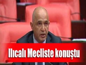 Ilıcalı Mecliste konuştu