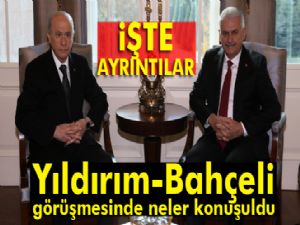 İşte Yıldırım-Bahçeli görüşmesinin detayları