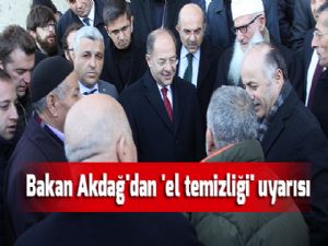 Bakan Akdağ'dan 'el temizliği' uyarısı