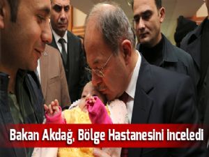 Bakan Akdağ, Bölge Hastanesini inceledi