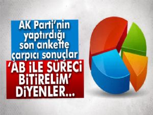 'AB ile süreci bitirelim' diyenler yüzde 56,6