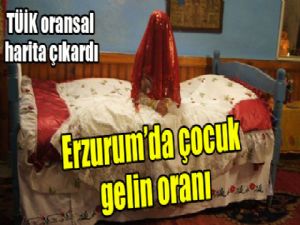 İşte Erzurum'da ki çocuk gelin oranı...