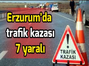 Erzurum'da trafik kazası: 7 yaralı