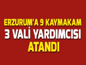 ERZURUM'A 9 KAYMAKAM 3 VALİ YARDIMCISI ATANDI