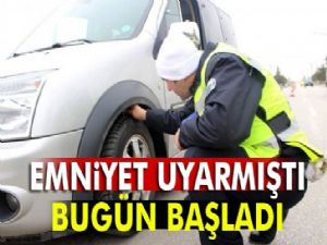 Kış lastiği zorunluluğu başladı!