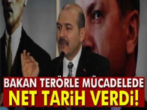 Bakan Soylu terörle mücadelede tarih verdi