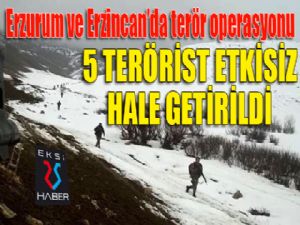 5 terörist etkisiz hale getirildi