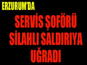 Servis şoförü tabancayla bacağından vuruldu