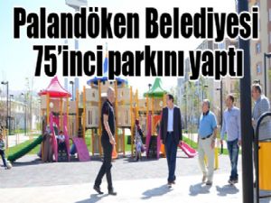 Palandöken Belediyesi 75'inci parkını yaptı