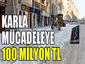 Karla mücadeleye 100 milyon liralık bütçe ayrıldı