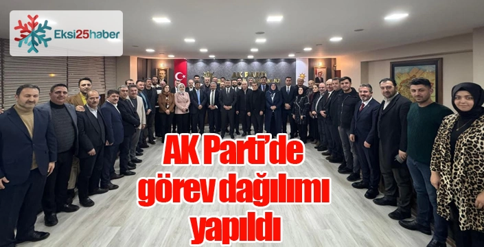 AK Parti’de görev dağılımı yapıldı