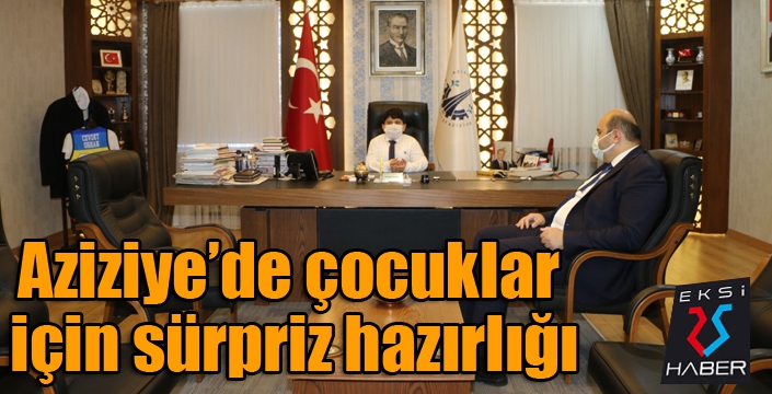 Aziziye’de çocuklar için sürpriz hazırlığı