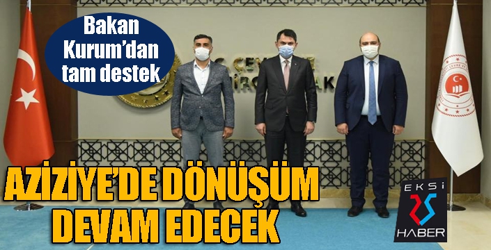 Bakan Kurum’dan tam destek