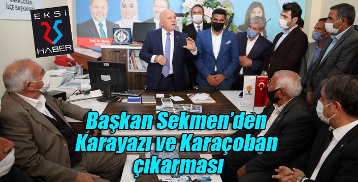 Başkan Sekmen’den Karayazı ve Karaçoban çıkarması