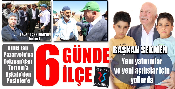 Başkan Sekmen, yeni yatırımlar ve yeni açılışlar için yollarda...