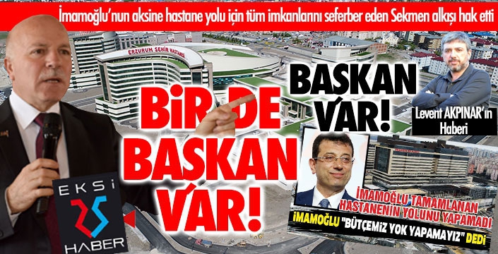 Başkan var, bir de Başkan var! Alkışlar Sekmen'e...