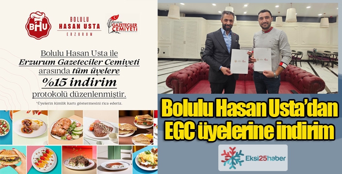 Bolulu Hasan Usta’dan EGC üyelerine indirim 