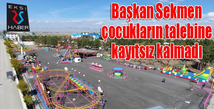 Çocuklar istedi, Başkan Sekmen yaptı