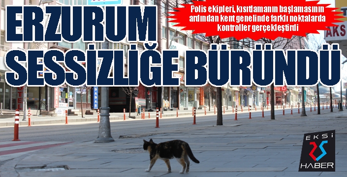  Doğunun gözde kenti Erzurum sessizliğe büründü