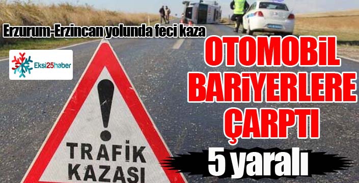 Erzincan - Erzurum kara yolunda trafik kazası: 5 yaralı