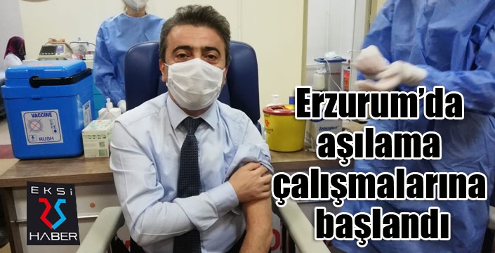 Erzurum’da aşılama çalışmalarına başlandı