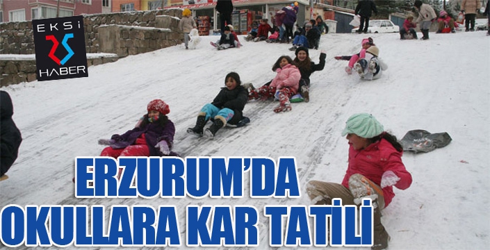 Erzurum’da eğitim bir günlük ara