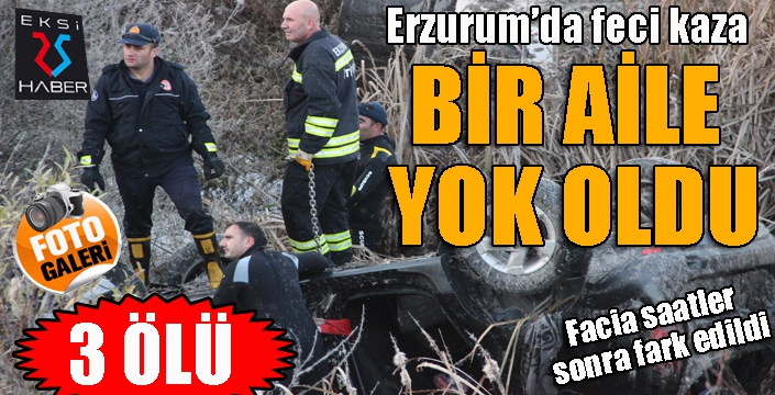 Erzurum’da feci kaza: 3 ölü