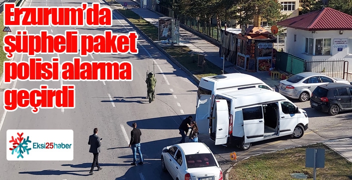 Erzurum’da polisi hareketlendiren anlar