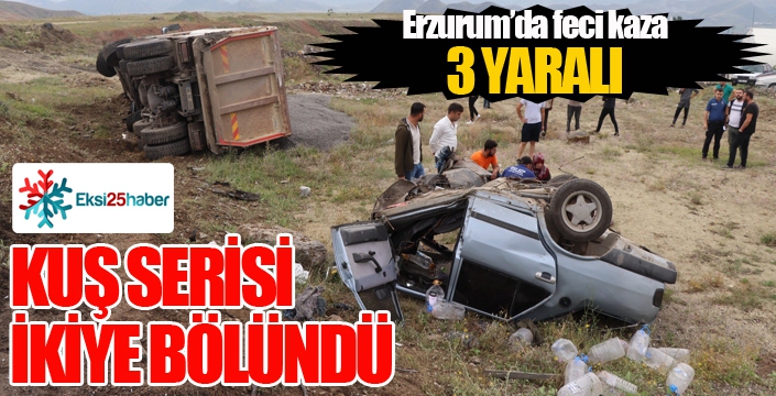 Erzurum’da trafik kazası: 3 yaralı