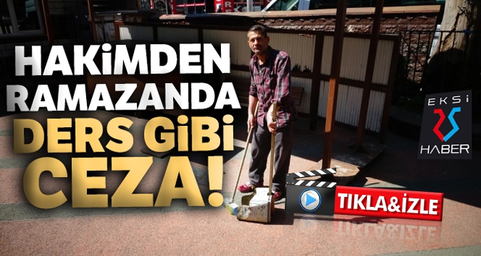 Hapis cezasını cami temizleyerek geçiriyor