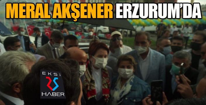 İYİ Parti Genel Başkanı Meral Akşener Erzurum'da