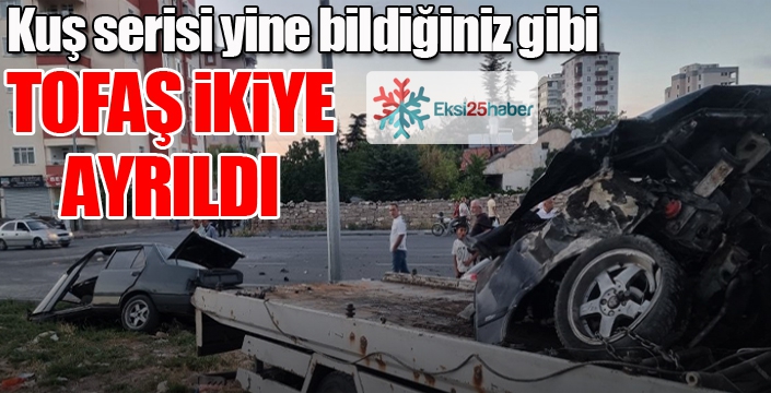 Kaza yapan Tofaş ikiye ayrıldı