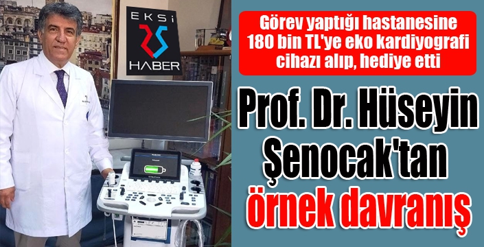 Prof. Dr. Şenocak'tan örnek davranış