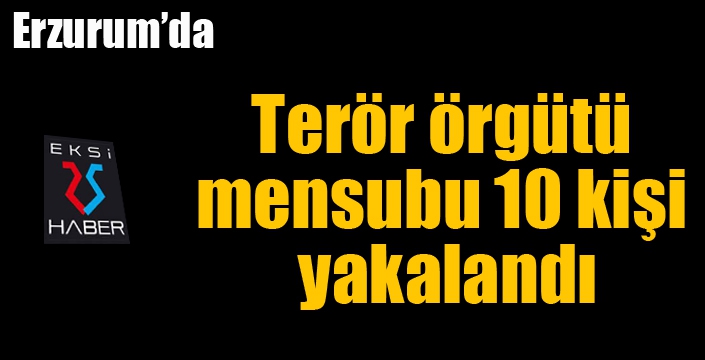 Terör örgütü mensubu 10 kişi yakalandı