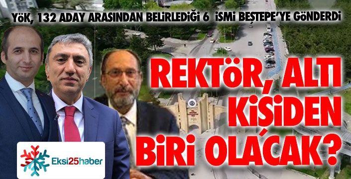 YÖK, rektör aday sayısını 6'ya indirdi